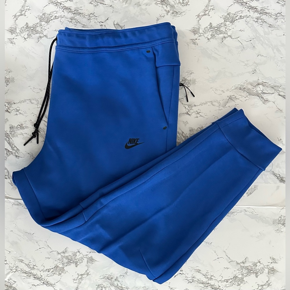 Nike Sportswear Tech Fleece Jogger Pants Athletic Royal Blue Big & Tall Size 3XL